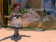 ..::MS::.. Lace Summer Dress Black baby yabu [BOXED]