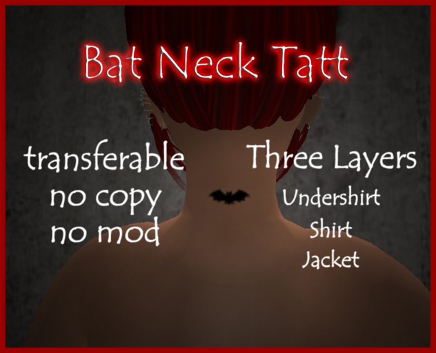 Bat Neck Tattoo