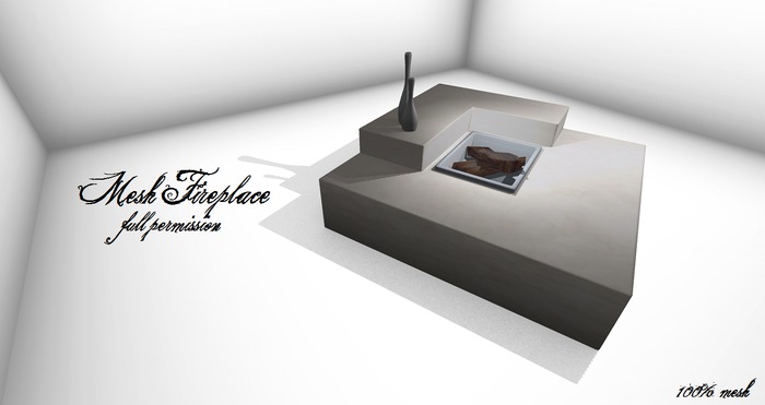 Full perm Mesh Fireplace