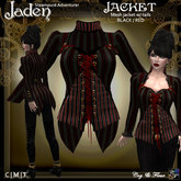 C&F Jaden 1 - Mesh Coat w/ Tails - Black / Red