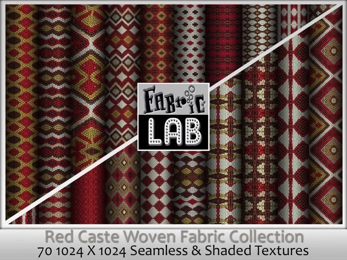 Fabric Lab Red Caste Woven Seamless & Shaded Texture Collection