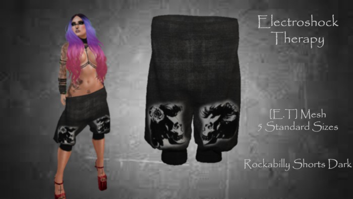 [E.T] Arabian Shorts Rockabilly Dark