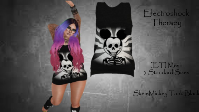 [E.T] Mickey Female Tank Black