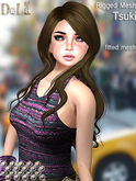 =DeLa*= Mesh Hair "Marinel" Orange Browns