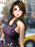=DeLa*= Mesh Hair "Marinel" Orange Browns