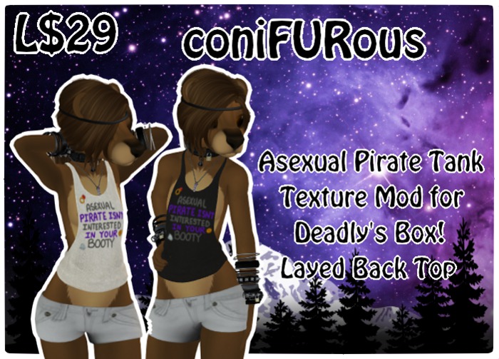 Asexual Pirate Tanktop Texture Mods
