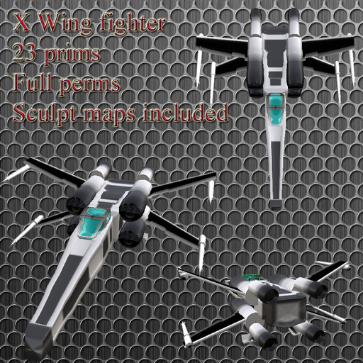 Sculpty X wing T-65 interceptor