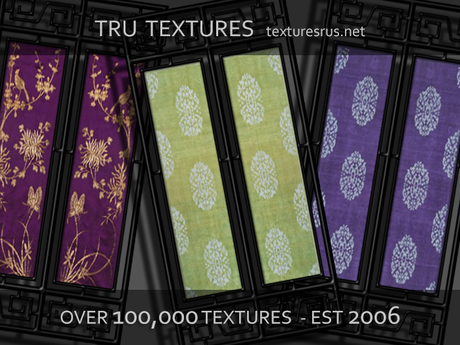 Second Life Marketplace - 23472: 10 x Asian Screen Panel Textures Set 1 ...