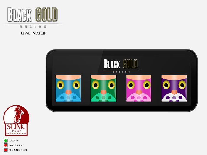 *** BG *** Owl Nails [SLINK]