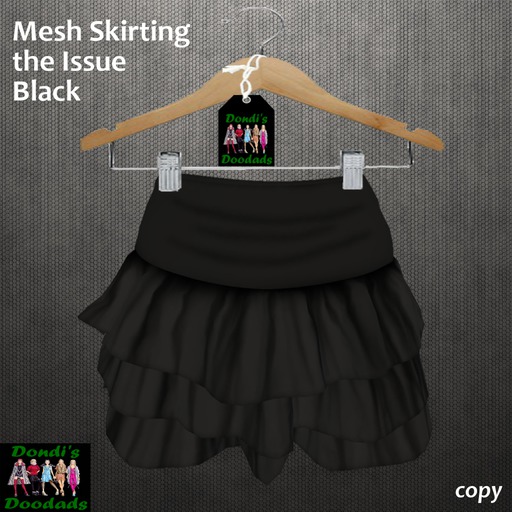 Dondi's Doodads Mesh Skirting the Issue Black (wear)