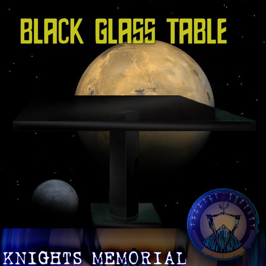 Black Glass Table