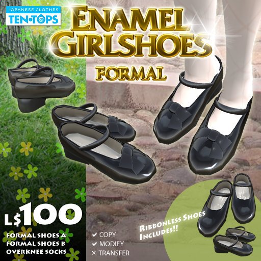 TT Formal Shoes(Enamel Black)