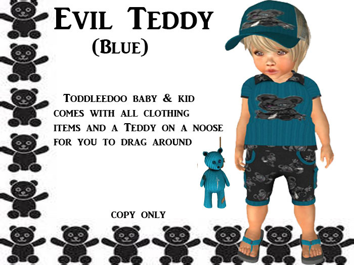 Evil Teddy Blue ~Lil HeathenZ~