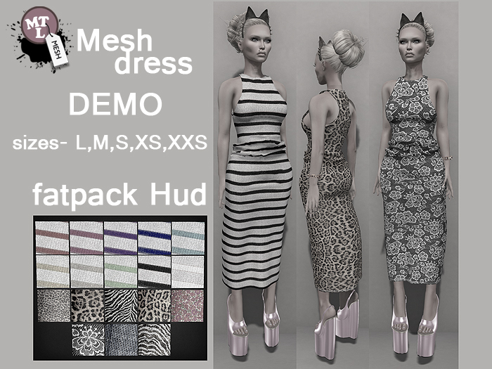 Miss LT DEMO Along mesh dress