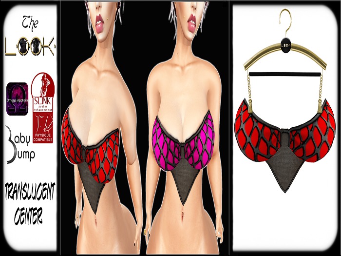 ! [L] ! Netta Red Top Shopping Bag (Click)