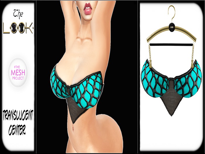 ! [L] ! TMP Netta Turquoise Top Shopping Bag (Click)