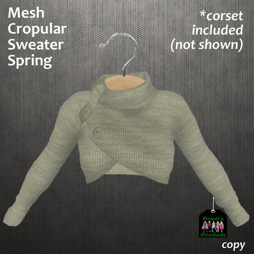 Dondi's Doodads Mesh Cropular Demand Sweater Spring (wear)