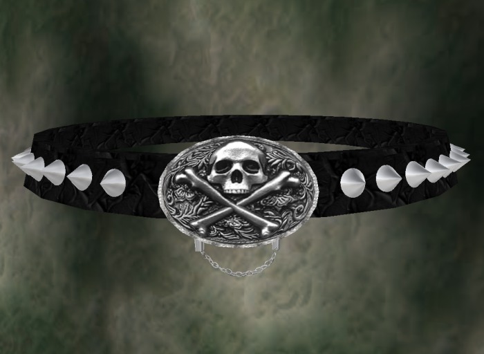 Spikes & Skull Buckle Belt NEW