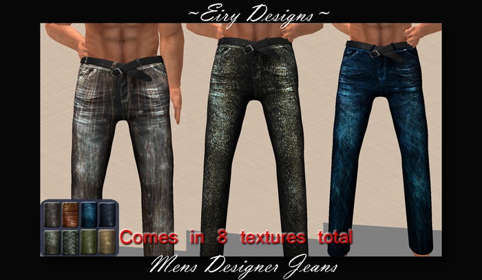 ~ED~ Mens Designer Jeans