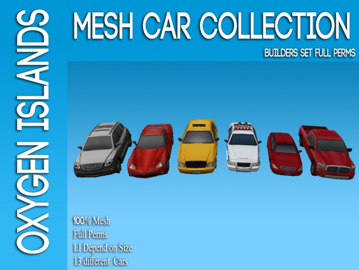Builders Kit Mesh Cars Collection Full Perms