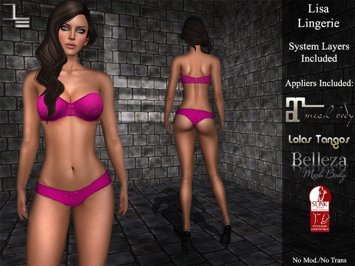 DE Designs - Lisa - Lingerie - Purple