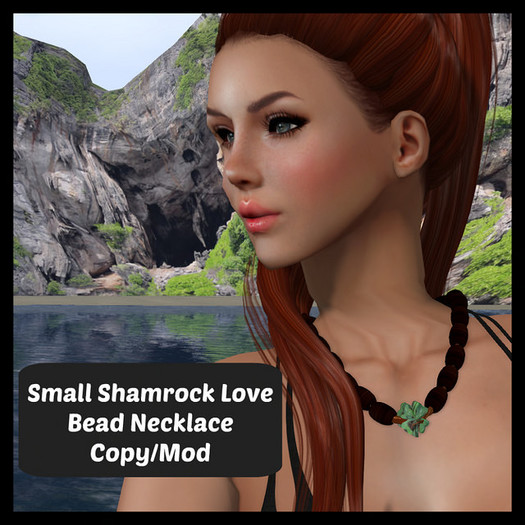 :TS: Shamrock Love Bead Necklace