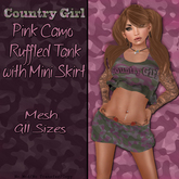 Country Girl Pink Camo Mesh