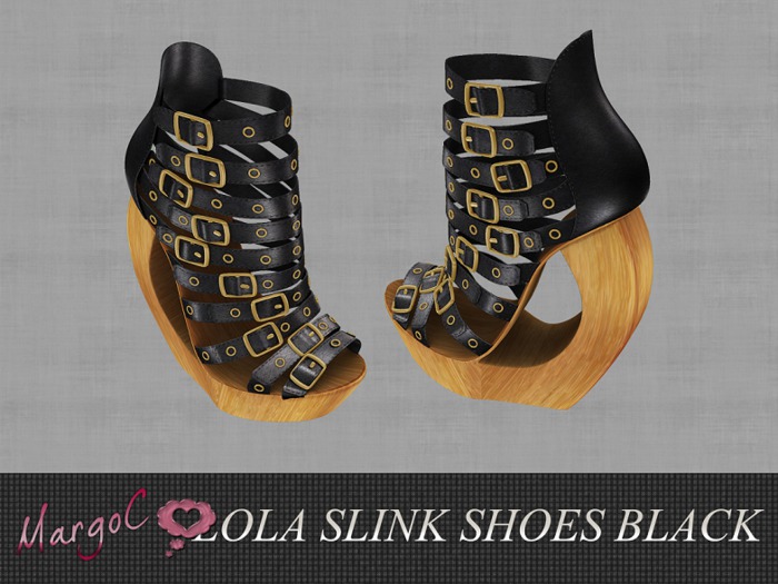 LOLA SLINK SHOES BLACK - MargoC