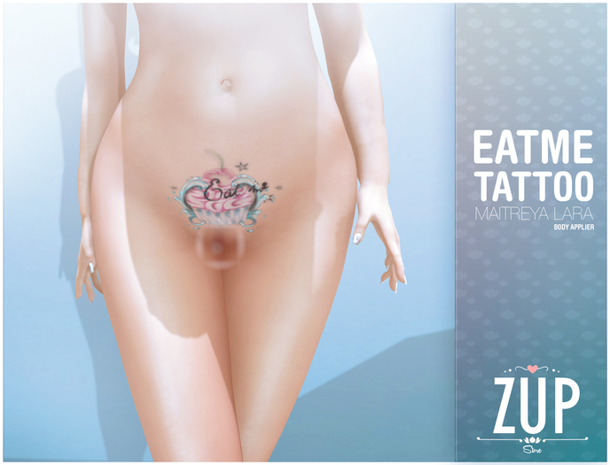 ::Zup:: Cupcake (Eat me) Tattoo / Maitreya Applier Included