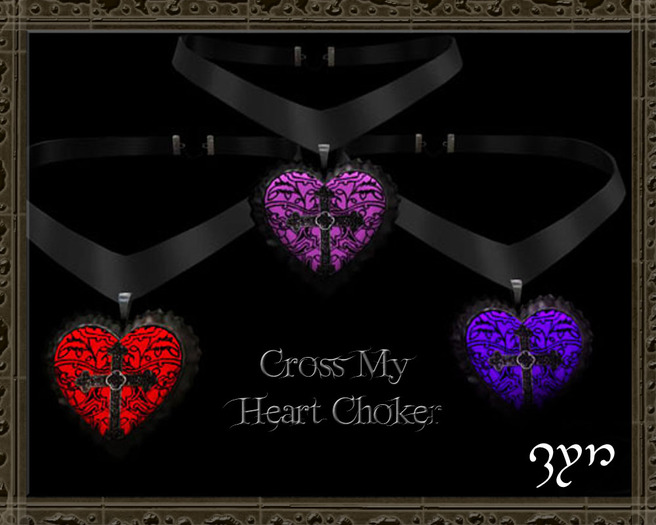 Zyn ~ Cross my Heart Choker