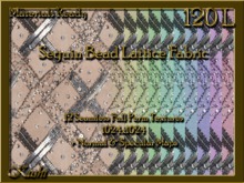 Sequin Bead Lattice Fabric Seamless Textures Materials Ready Full Perms 1024x1024