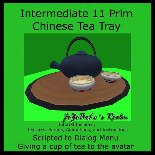 JDTUT Chinese Tray of Tea Tutorial
