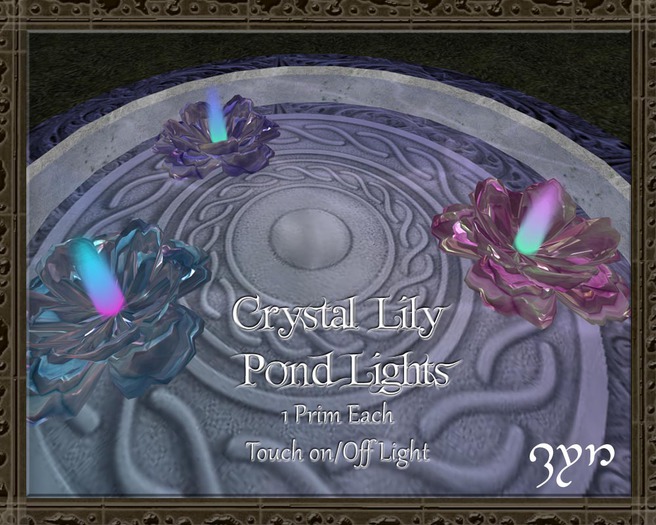 Second Life Marketplace Zyn Crystal Lilly Pond Lights
