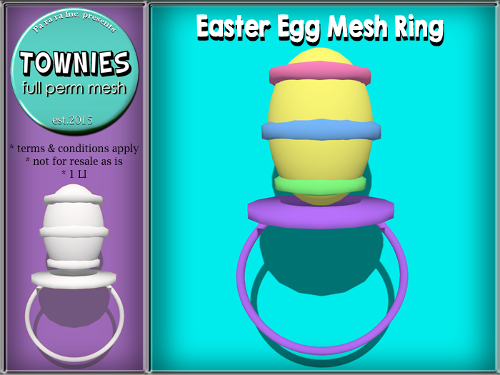 Townies Full Perm Mesh Easter Egg Ring