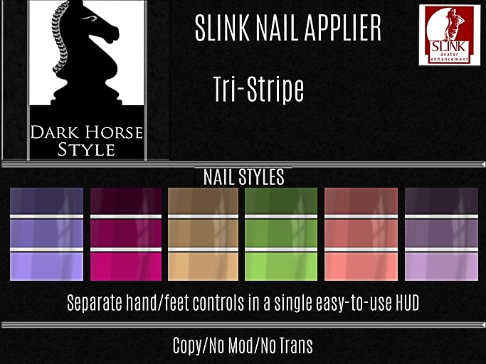 !DHS Nails-Tri Stripe [BOXED]