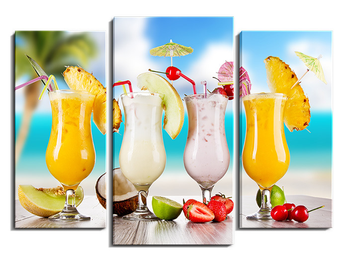 Fruit cocktail_triptych