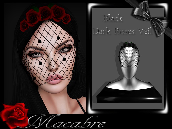 +MC+Dark Roses Veil Black