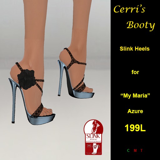 Cerri's My Maria Slink Heels Azure