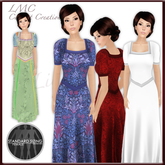 DEMO - LMC Mesh Templates - Formal Gown IX - Fully rigged mesh evening dress