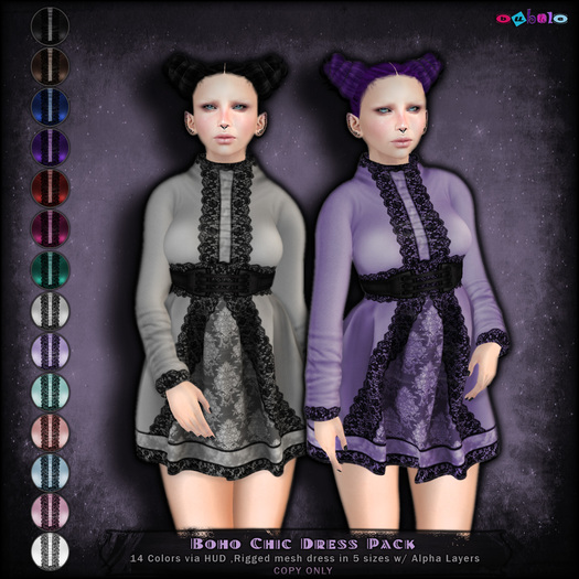 [ bubble ] Boho Chic Dress Pack