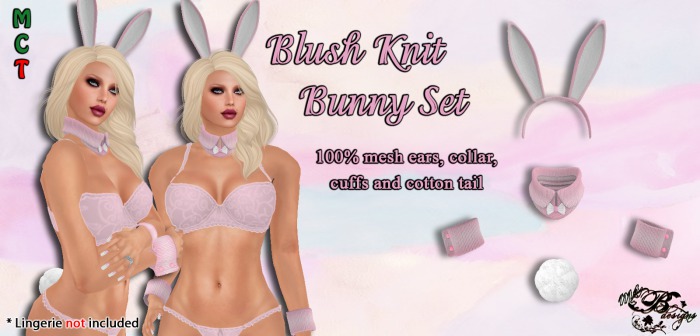 {Ms. B. Designs} Knit Bunny Blush Boxed