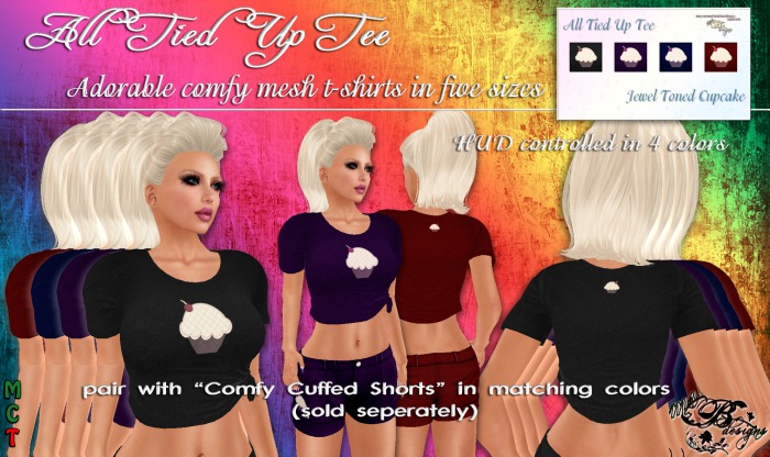 {Ms. B. Designs} All Tied Up Jeweled Cupcake Tee 