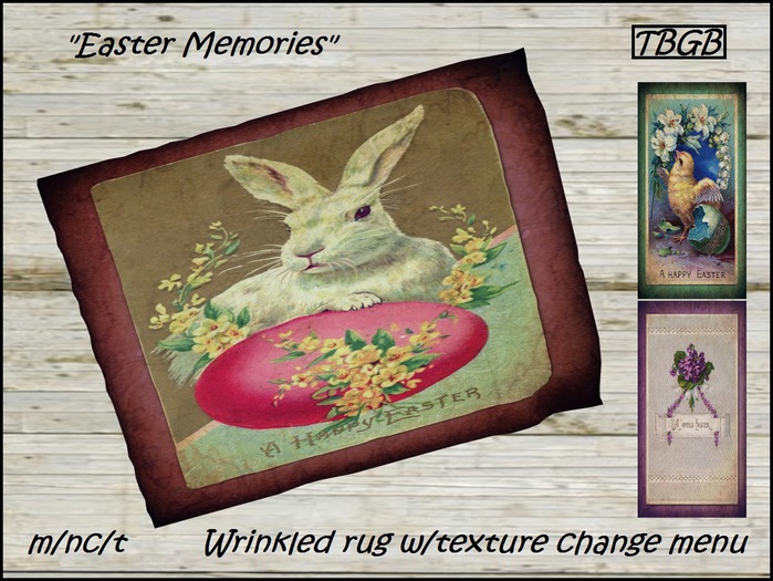 "Easter Memories" Wrinkled Rug by Sej