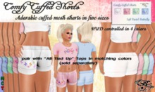 {Ms. B. Designs} Comfy Cuffed Pastel Butterfly Shorts