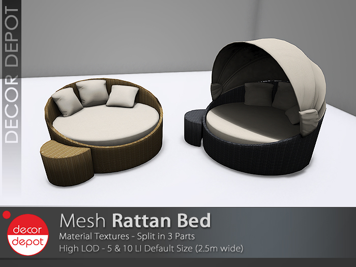 [DD] - FULL PERM  Rattan Bed