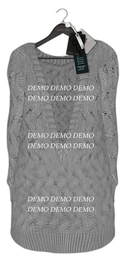 Rebel Gal :: Dropout Cable Sweater/DEMO.