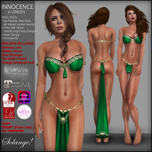 *Solange!* Innocence Silk - GREEN