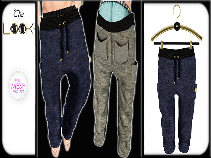 ! [L] ! TMP Navy Sweats Shopping Bag (Click)