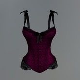 Pink Rose Brocade Mesh Corset box