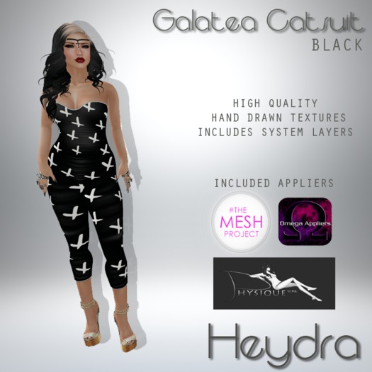 HEYDRA Galatea Catsuit Black